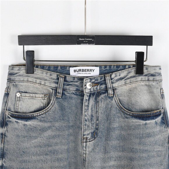 Burberry 25SS Back Pocket Check Horse Denim Pants s - Picture 6 of 12